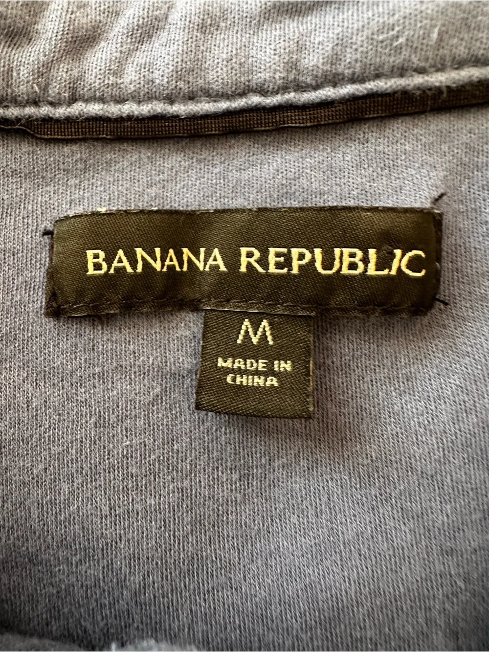 Banana Republic Men's Blue Polo Shirt Medium Short Sleeve Cotton Classic Casual